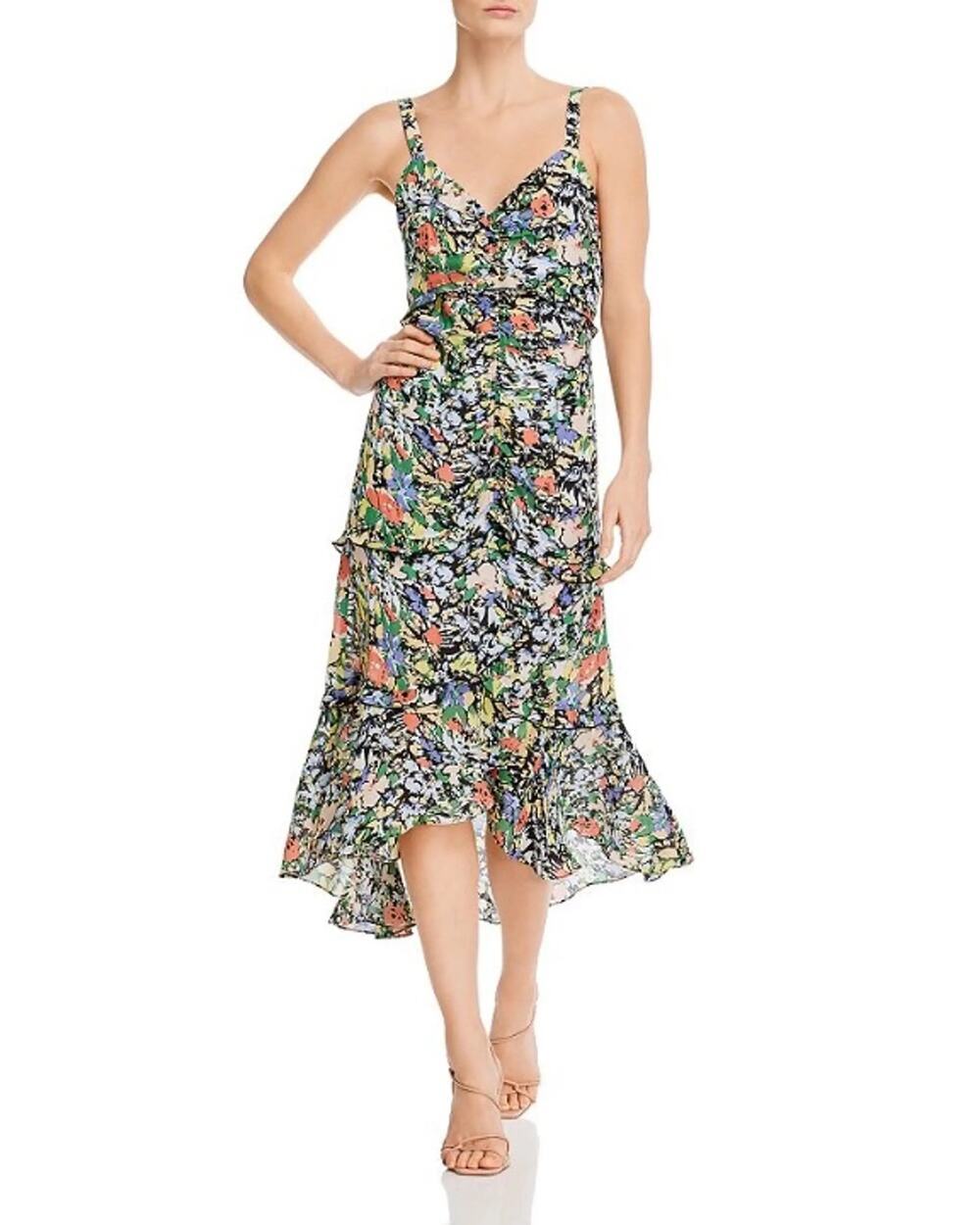 NWT Parker New York Melody Floral Print Dress Size 2